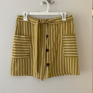 High waisted striped mini skirt  size M